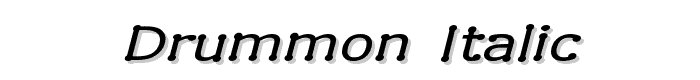 Drummon Italic font